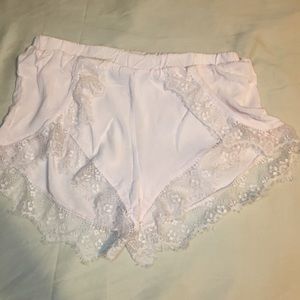 Light pink Lace Kendall and Kylie Jenner Shorts